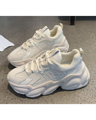 Mesh Breathable Sneakers Casual Comfortable All-match Korean Style Women's Platform Shoes 2023 New Fashion Spring Autumn